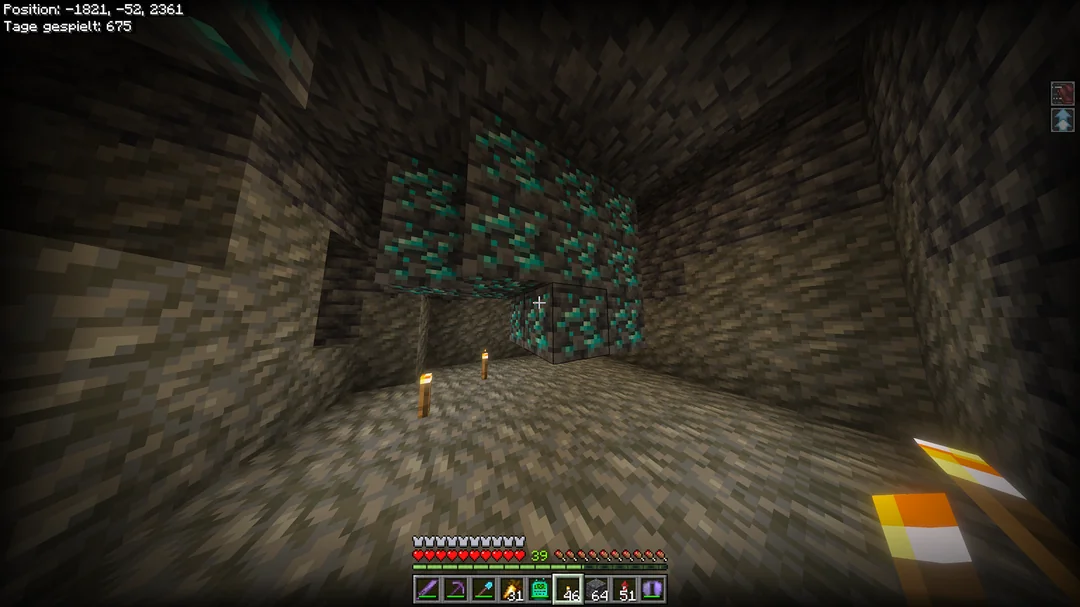 18 vein diamond! used the ore finder and found it in under a minute